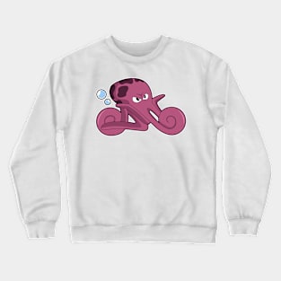 Octopus as Motorycycle Crewneck Sweatshirt